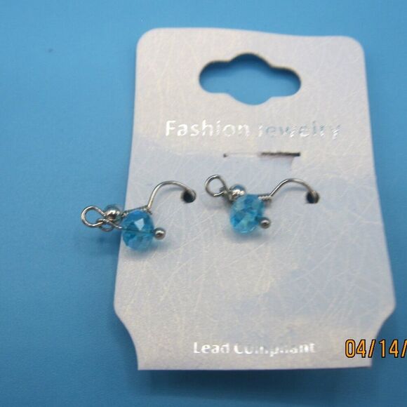 📦 90's style Y shaped necklace multi colored beads matching earrings - Picture 4 of 6